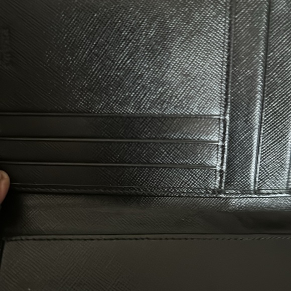 Prada wallet black silk Gold & black hardware - Picture 9 of 12